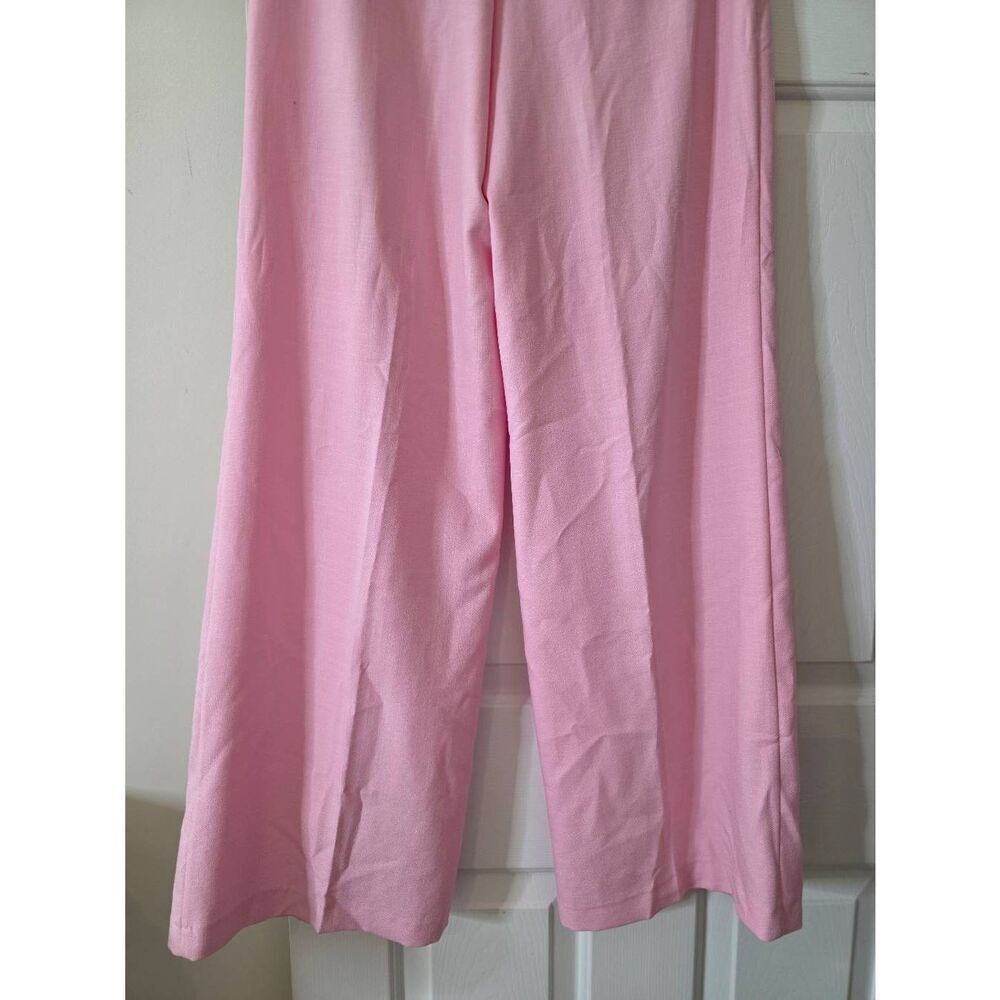 BLOGGER'S FAVE! Zara High Waisted Pants Pastel Pink NWT Size S - Picture 9 of 11
